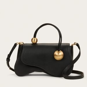 Cult Gaia Kazia Womens Black Crossbody Bag